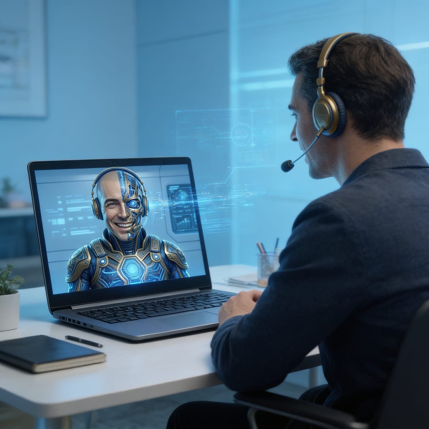KI-Kunden-Avatar im Gespräch